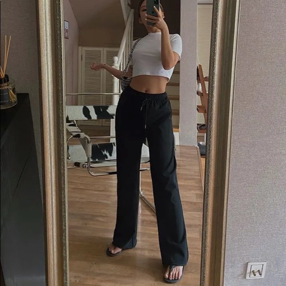 Straight-leg joggers